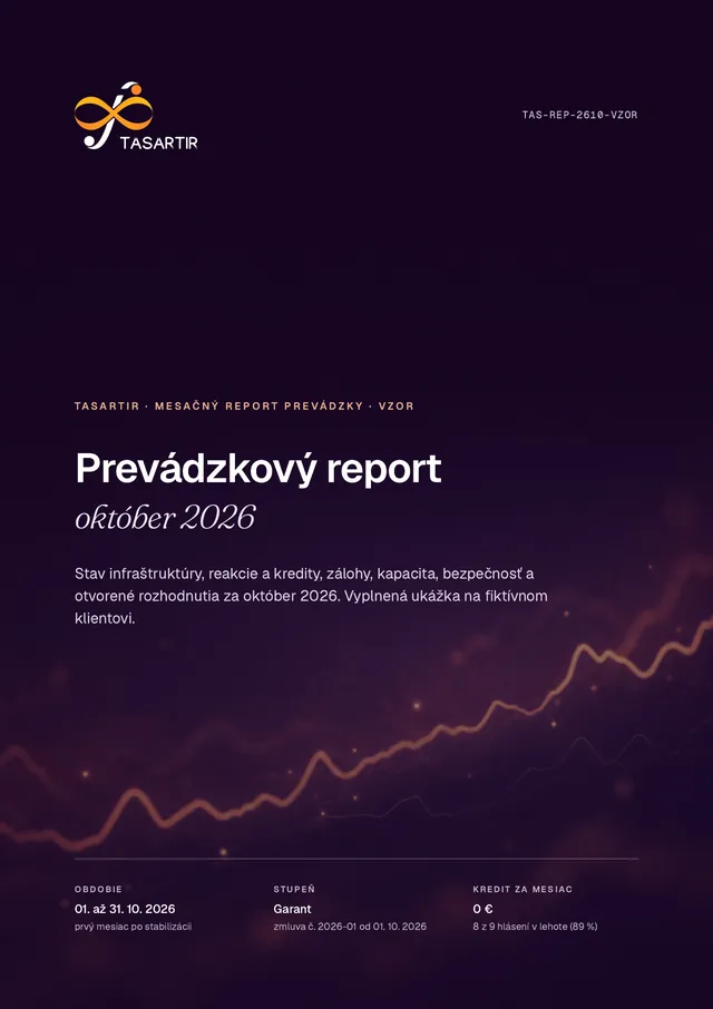Obálka mesačného reportu